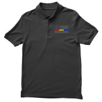 Thin Red Gold Blue Line Flag Emergency Services Sweatshirt Men's Polo Shirt | Artistshot