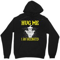 Halloween T  Shirt Halloween Scarecrow Hug Me I Am Vaccinated Costume Unisex Hoodie | Artistshot