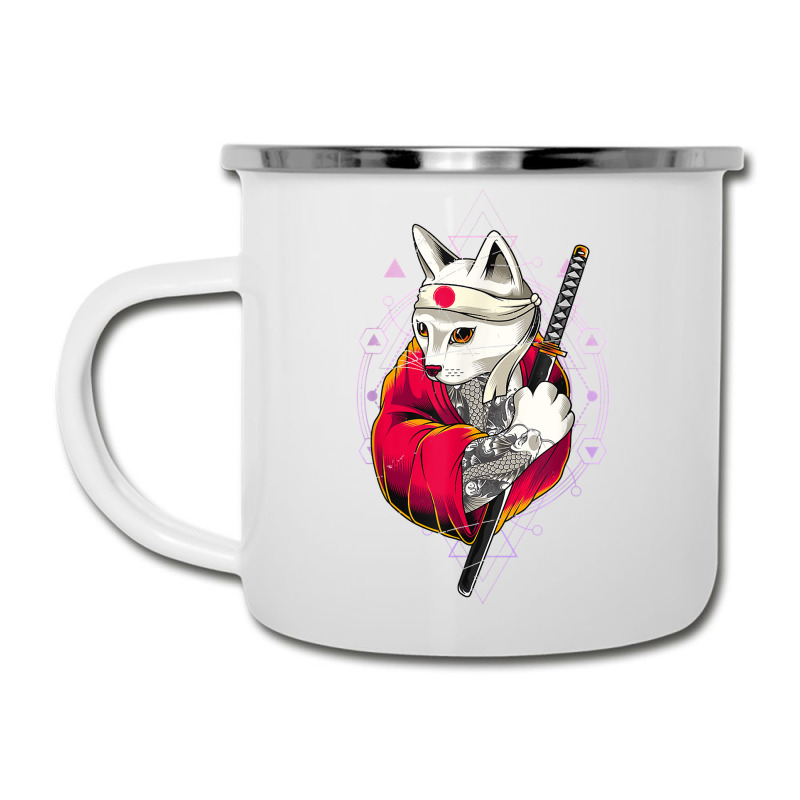 Pagan Occult Japan Flag Kawaii Anime Cat Samurai Pastel Goth Camper Cup | Artistshot