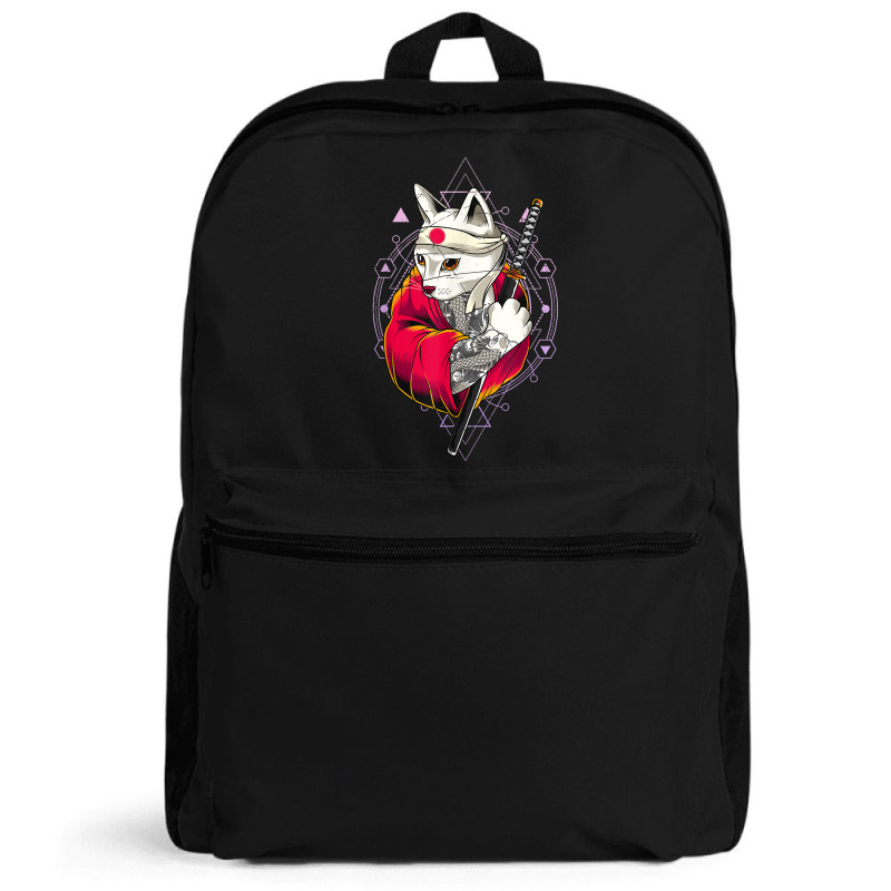 Pagan Occult Japan Flag Kawaii Anime Cat Samurai Pastel Goth Backpack | Artistshot