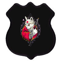 Pagan Occult Japan Flag Kawaii Anime Cat Samurai Pastel Goth Shield Patch | Artistshot