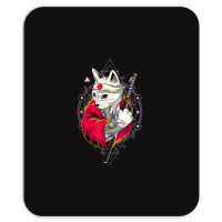 Pagan Occult Japan Flag Kawaii Anime Cat Samurai Pastel Goth Mousepad | Artistshot