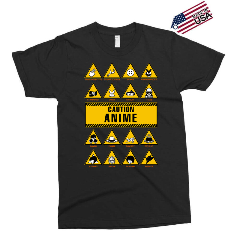 Anime Signs - Caution Exclusive T-shirt | Artistshot