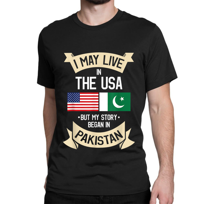 Pakistan American Flag Usa Pakistani Roots Gifts Classic T-shirt by ToraHernton | Artistshot