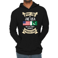 Pakistan American Flag Usa Pakistani Roots Gifts Lightweight Hoodie | Artistshot