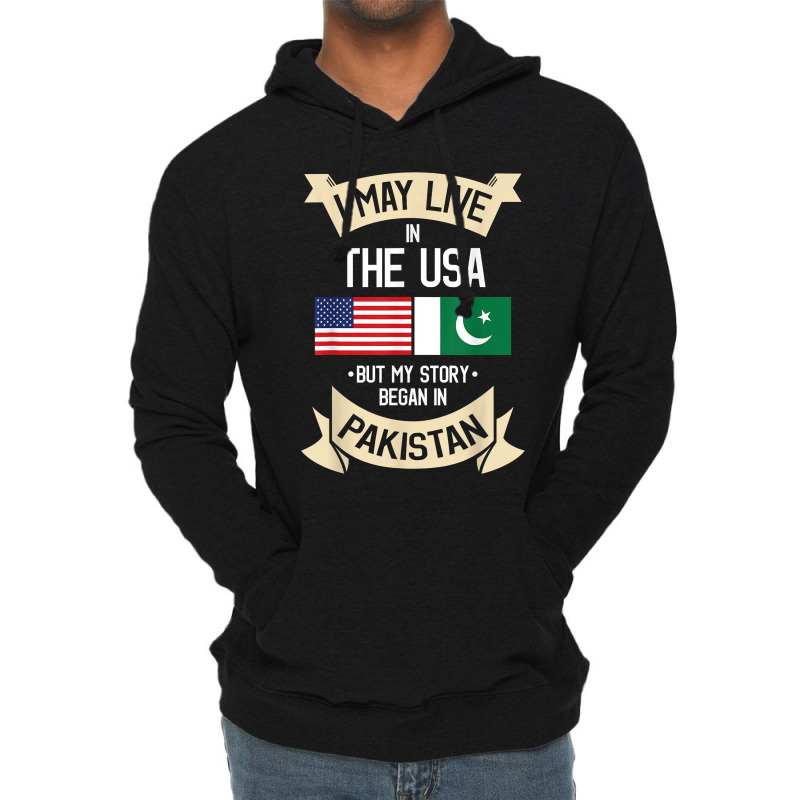 Pakistan American Flag Usa Pakistani Roots Gifts Lightweight Hoodie by ToraHernton | Artistshot