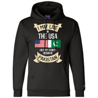 Pakistan American Flag Usa Pakistani Roots Gifts Champion Hoodie | Artistshot