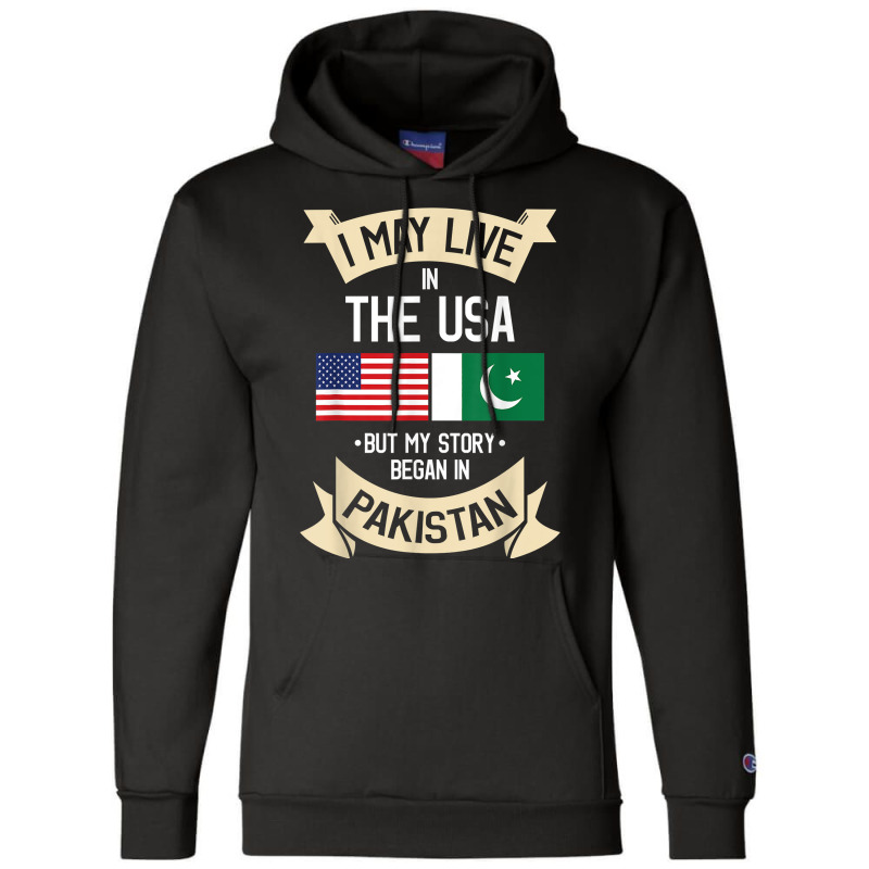 Pakistan American Flag Usa Pakistani Roots Gifts Champion Hoodie by ToraHernton | Artistshot