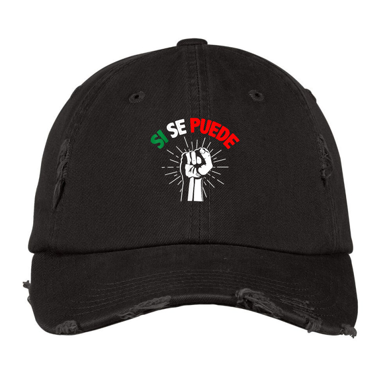 Si Se Puede Spanish Equality Latin Movement Mexican Flag Vintage Cap by SelwynOman | Artistshot