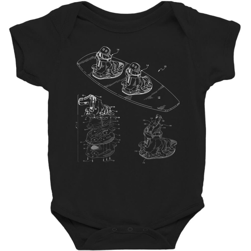 Vintage Wakeboard Shirt   Wakeboarding Boat Wake Board Tee Baby Bodysuit | Artistshot