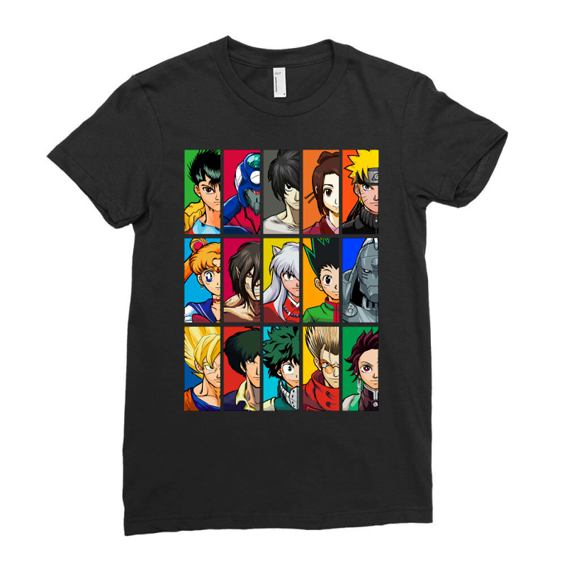 Anime Vs Anime (version 1) Ladies Fitted T-Shirt by King Davila | Artistshot