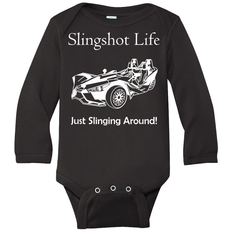 Slingshot Life Just Slinging Around T Shirt Long Sleeve Baby Bodysuit | Artistshot