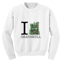 I Love Greyskull Masters Of Universe Youth Sweatshirt | Artistshot