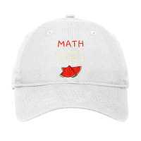 Math And Watermelons Mathematics Calculation Numbers T Shirt Adjustable Cap | Artistshot