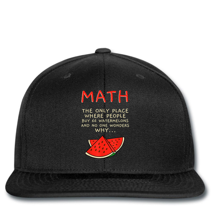 Math And Watermelons Mathematics Calculation Numbers T Shirt Printed hat by cm-arts | Artistshot