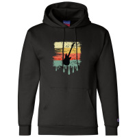 Bass Guitar Vintage Dripping Champion Hoodie | Artistshot