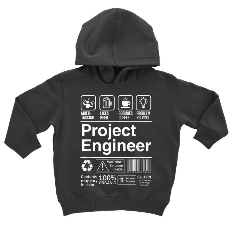 Project Engineer Product Label T Shirt Toddler Hoodie | Artistshot