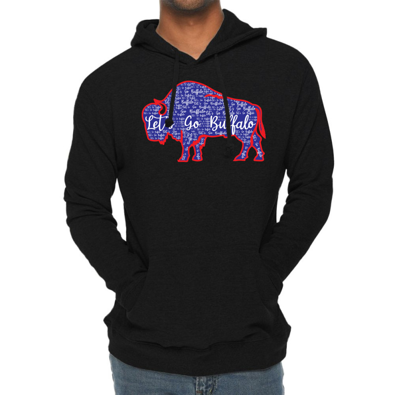 Lets Go Buffalo Shirt New York Buffalo Sports Fan Buffalo Sweatshirt Lightweight Hoodie | Artistshot