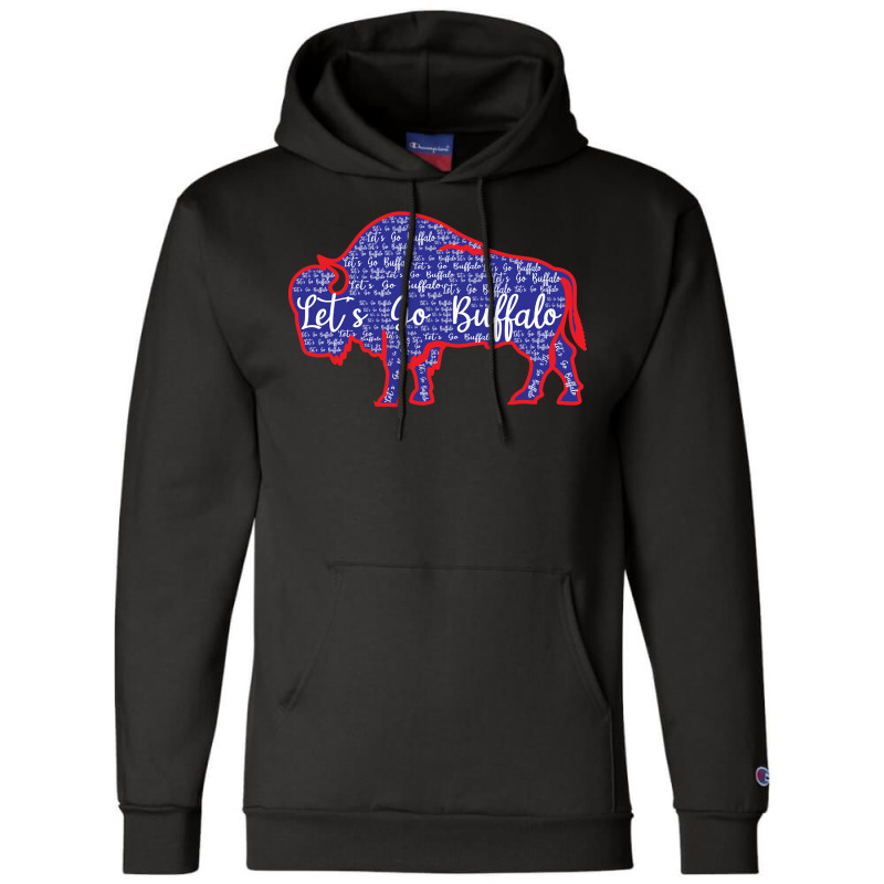 Lets Go Buffalo Shirt New York Buffalo Sports Fan Buffalo Sweatshirt Champion Hoodie | Artistshot