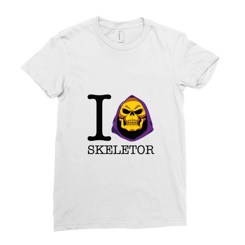 I Love Skeletor Masters Of Universe Ladies Fitted T-shirt | Artistshot