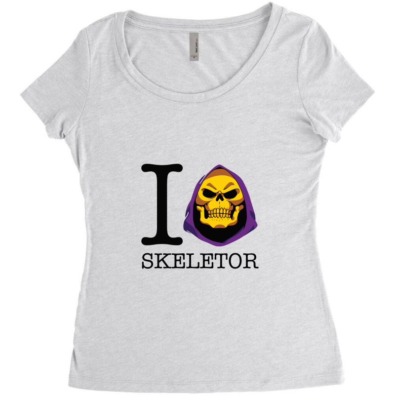 I Love Skeletor Masters Of Universe Women's Triblend Scoop T-shirt | Artistshot