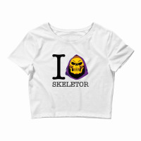 I Love Skeletor Masters Of Universe Crop Top | Artistshot