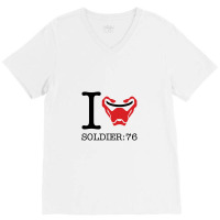 I Love Soldier 76 Overwatch V-neck Tee | Artistshot