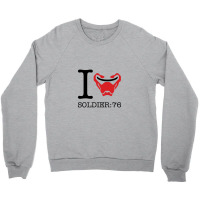 I Love Soldier 76 Overwatch Crewneck Sweatshirt | Artistshot