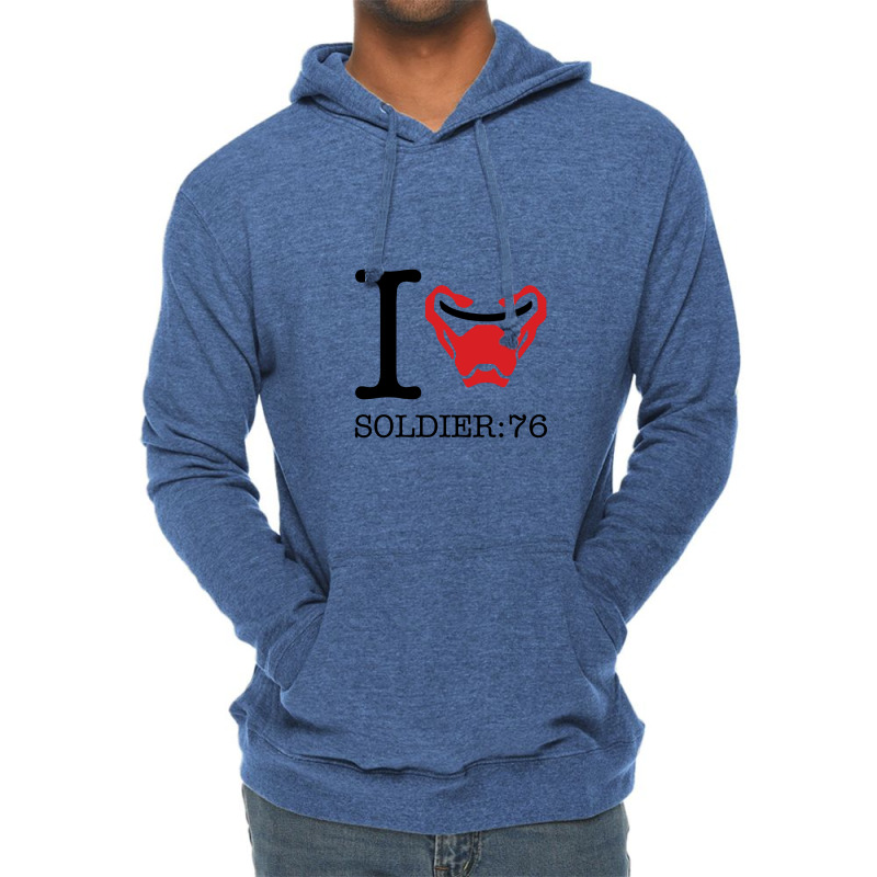 I Love Soldier 76 Overwatch Lightweight Hoodie | Artistshot