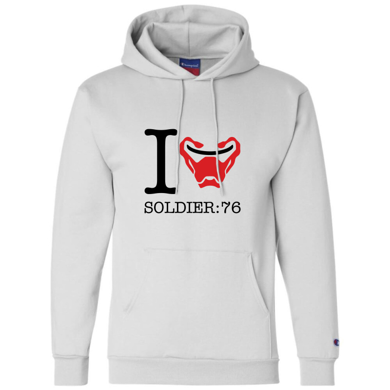 I Love Soldier 76 Overwatch Champion Hoodie | Artistshot