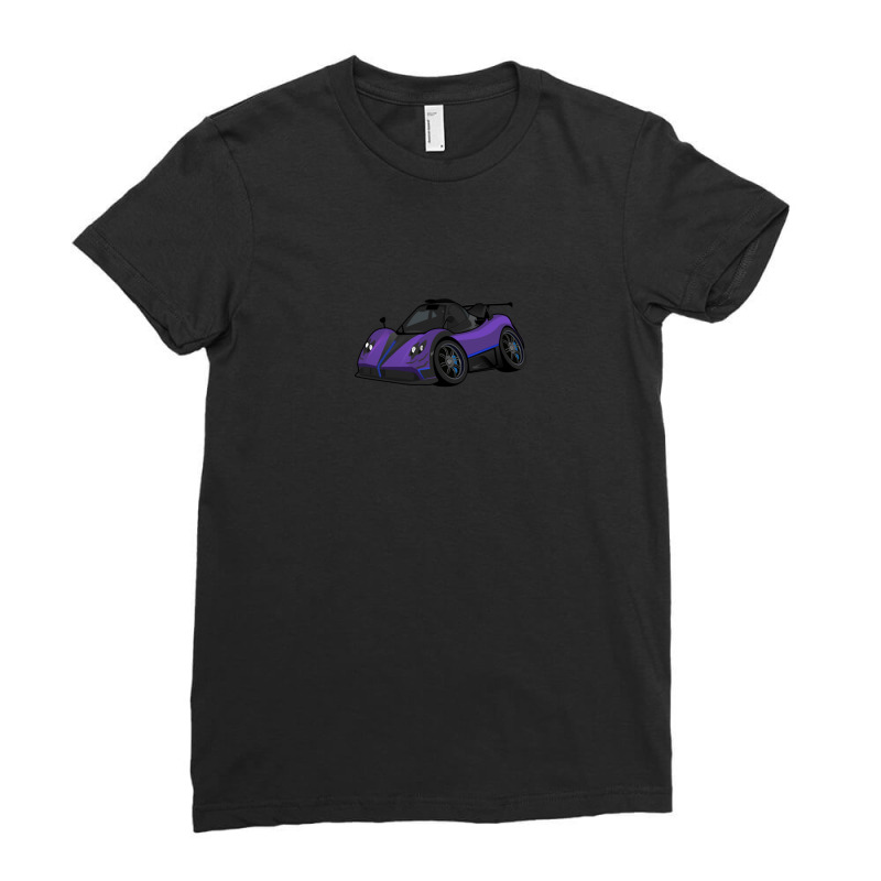 Pagani Zonda (purple) Ladies Fitted T-Shirt by RobertDoss | Artistshot