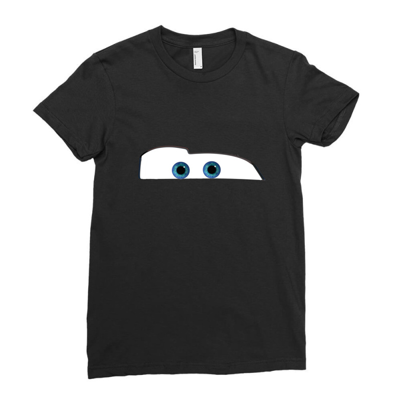 Lightning Mcqueen Eyes Ladies Fitted T-Shirt by RobinIntorcia | Artistshot