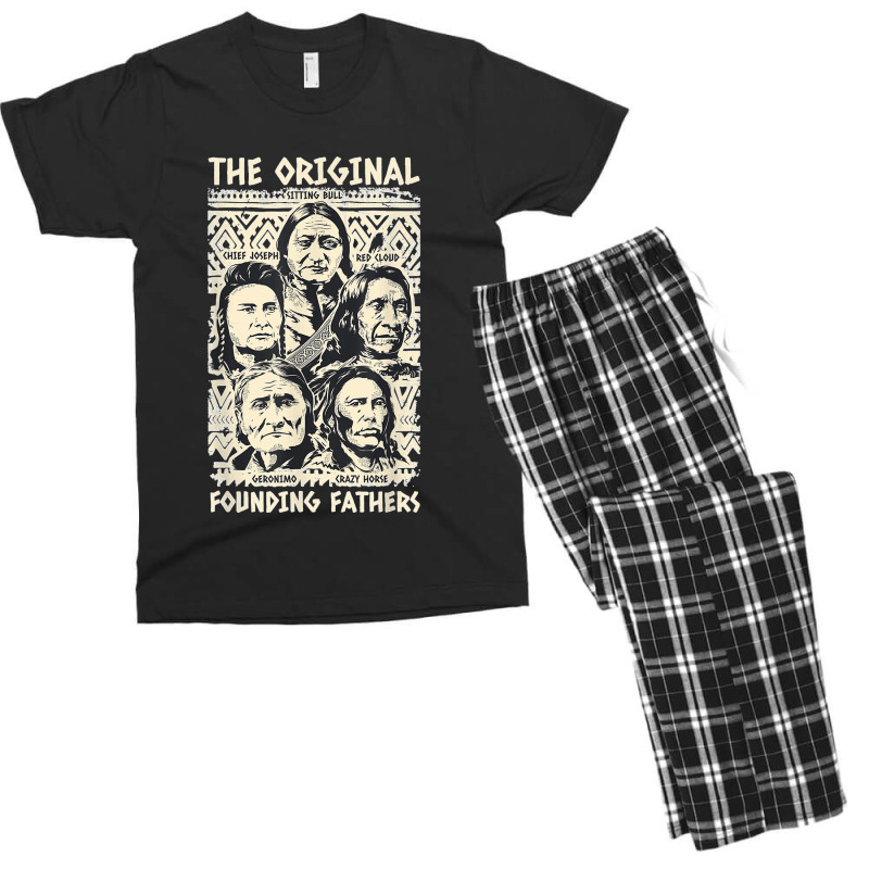 Original Founding Fathers Native American Indian Tribe Pride Men's T-shirt Pajama Set | Artistshot