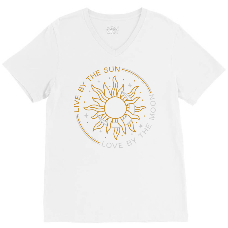 Live By The Sun Love By The Moon Wicca Pagan Solstice Pullover Hoodie V-neck Tee | Artistshot