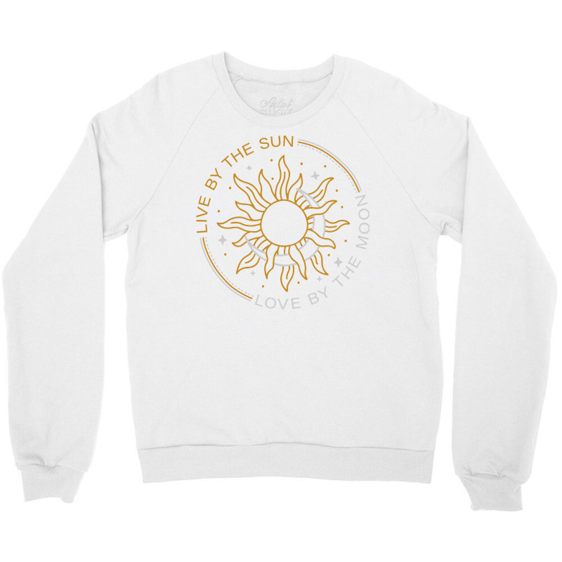 Live By The Sun Love By The Moon Wicca Pagan Solstice Pullover Hoodie Crewneck Sweatshirt | Artistshot