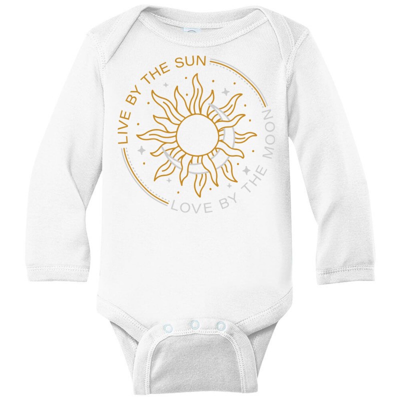 Live By The Sun Love By The Moon Wicca Pagan Solstice Pullover Hoodie Long Sleeve Baby Bodysuit | Artistshot