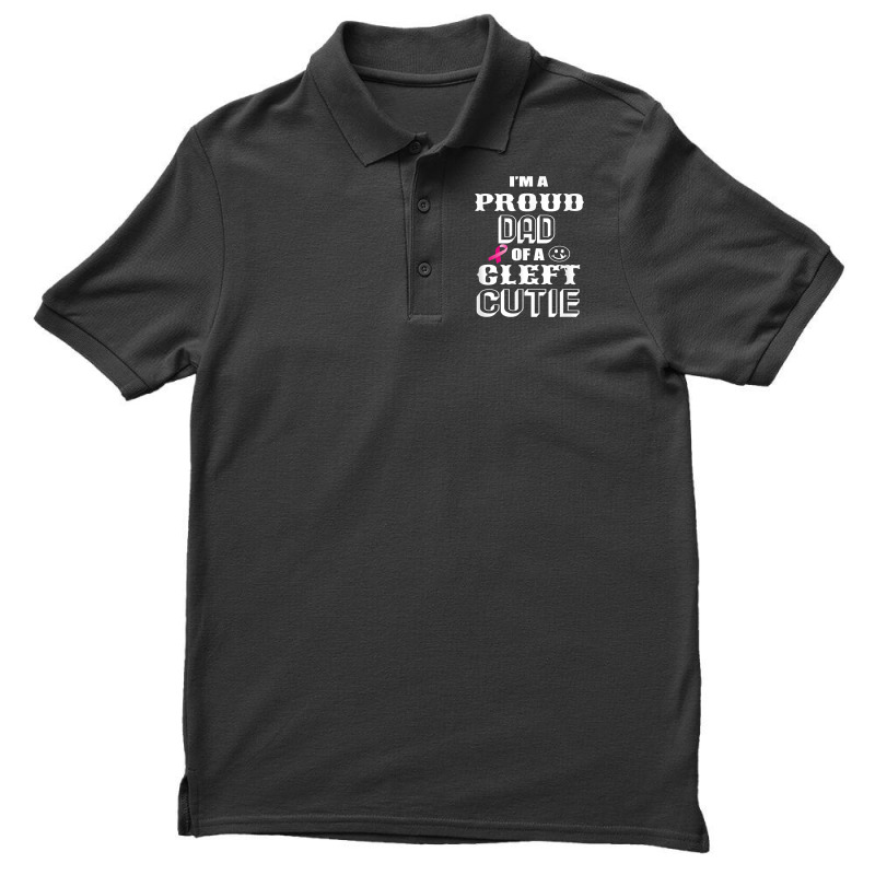 Proud Dad Of A Cleft Cutie Awareness T Shirt Men's Polo Shirt | Artistshot