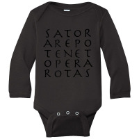 Magic Sator Square Palindrome Linguists Long Sleeve Baby Bodysuit | Artistshot