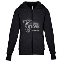 Storm Chaser Cool Electric Lightning Tornado Weather Youth Zipper Hoodie | Artistshot