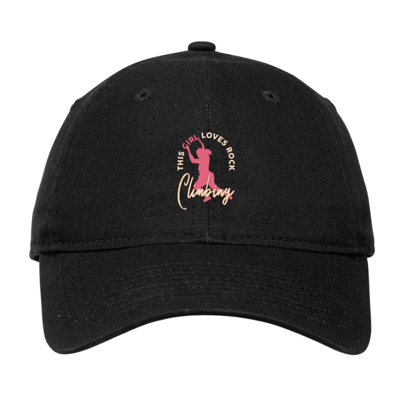 Rock Climber Boulder This Girl Loves Rock Climbing Adjustable Cap | Artistshot