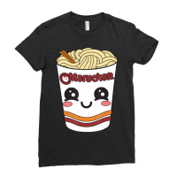 Maruchan Cute Ramen Noodle Cup Face Ladies Fitted T-shirt | Artistshot