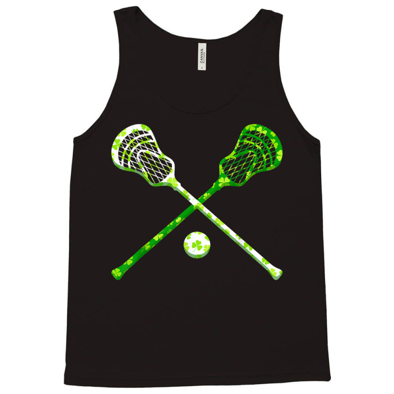 Funny Lacrosse St Patricks Day Boys Men Shamrock Ball T Shirt Tank Top by cm-arts | Artistshot