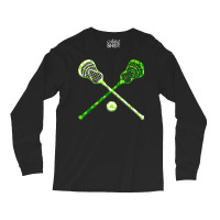 Funny Lacrosse St Patricks Day Boys Men Shamrock Ball T Shirt Long Sleeve Shirts | Artistshot