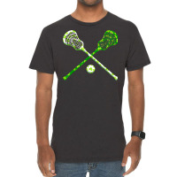 Funny Lacrosse St Patricks Day Boys Men Shamrock Ball T Shirt Vintage T-shirt | Artistshot