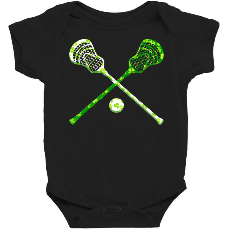 Funny Lacrosse St Patricks Day Boys Men Shamrock Ball T Shirt Baby Bodysuit by cm-arts | Artistshot