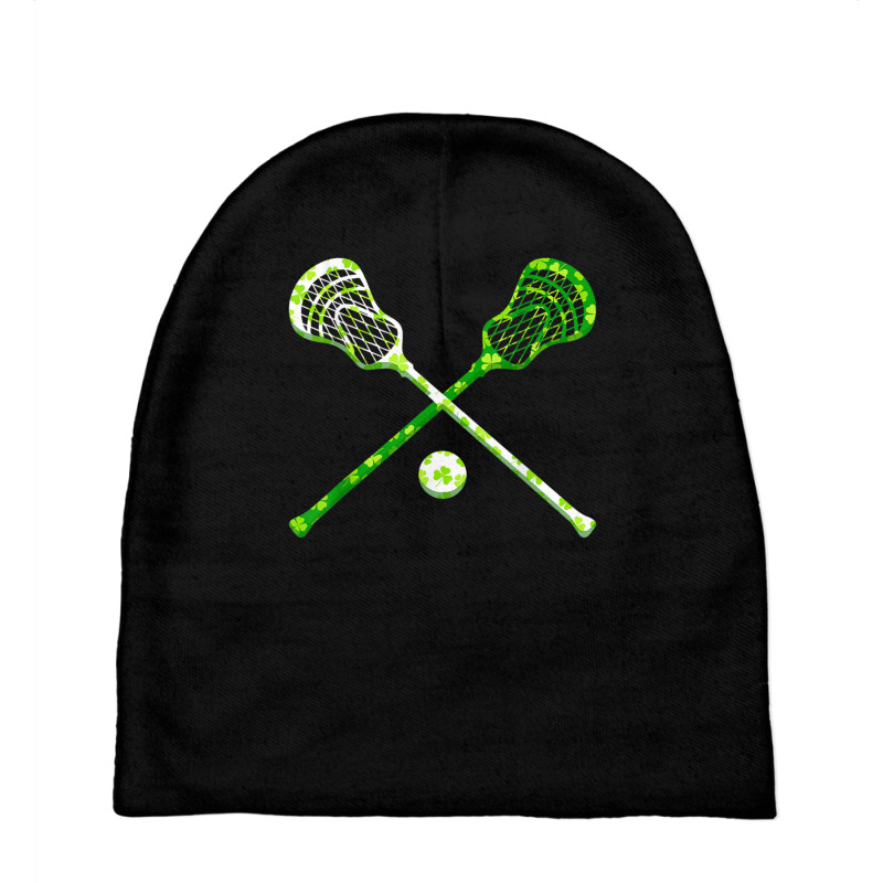 Funny Lacrosse St Patricks Day Boys Men Shamrock Ball T Shirt Baby Beanies by cm-arts | Artistshot