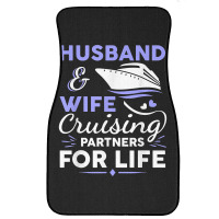 Funny Cruising Design For Husband Wife Couples Cruise Ship T Shirt Front Car Mat | Artistshot