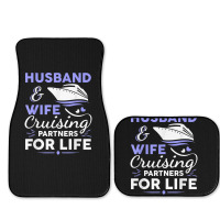 Funny Cruising Design For Husband Wife Couples Cruise Ship T Shirt Full Set Car Mats | Artistshot