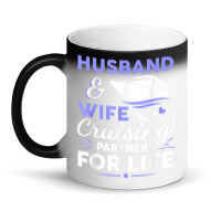 Funny Cruising Design For Husband Wife Couples Cruise Ship T Shirt Magic Mug | Artistshot