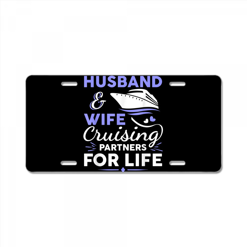 Funny Cruising Design For Husband Wife Couples Cruise Ship T Shirt License Plate | Artistshot